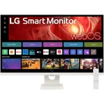 מסך מחשב חכם כולל שלט 31.5'' LG 32U721SA-W VA 4K UHD - צבע לבן שלוש שנות אחריות ע"י היבואן