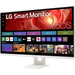 מסך מחשב חכם כולל שלט 31.5'' LG 32U721SA-W VA 4K UHD - צבע לבן שלוש שנות אחריות ע"י היבואן 2