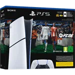 קונסולה Sony PlayStation 5 Slim 825GB Digital Edition כולל שובר למשחק FC 26 - צבע לבן שנה אחריות ע"י היבואן הרשמי 2