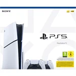קונסולה Sony PS5 PlayStation 5 Slim 1TB Blu-Ray Edition כולל שני בקרים אלחוטיים - צבע לבן שנה אחריות ע"י היבואן הרשמי 2