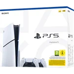 קונסולה Sony PS5 PlayStation 5 Slim 1TB Blu-Ray Edition כולל שני בקרים אלחוטיים - צבע לבן שנה אחריות ע"י היבואן הרשמי 3