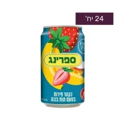 פחיות ספרינג תות בננה 330 מ”ל 1/24